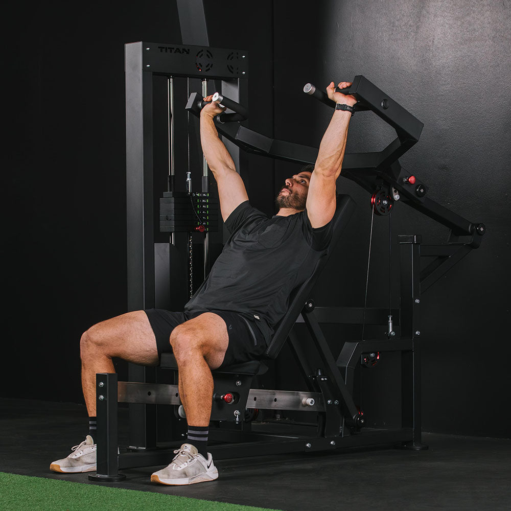 Selectorized Incline Chest & Shoulder Press | Titan Fitness