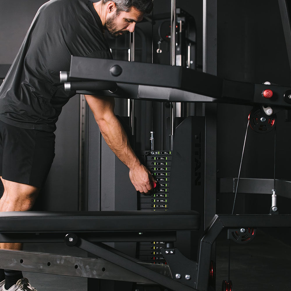 Selectorized Incline Chest & Shoulder Press | Titan Fitness