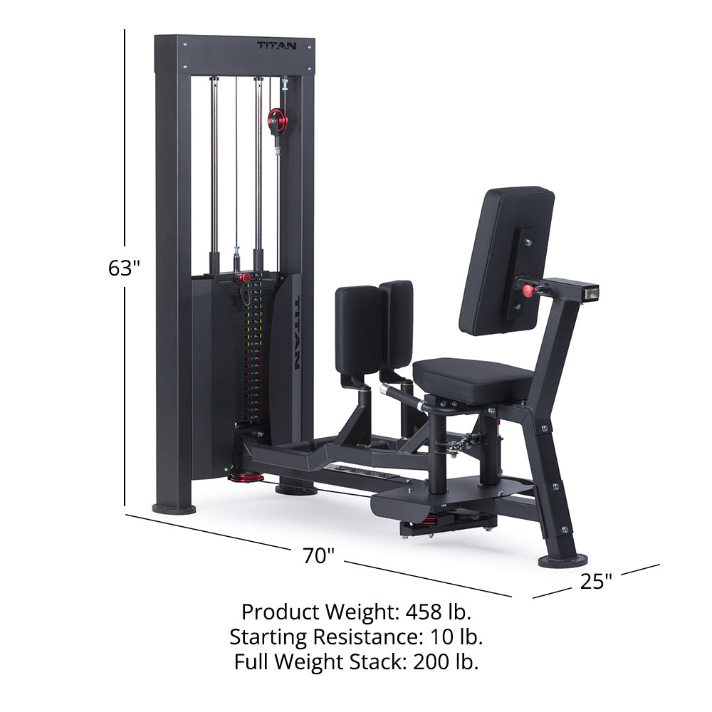 Selectorized Hip Abductor Adductor Machine - view 12