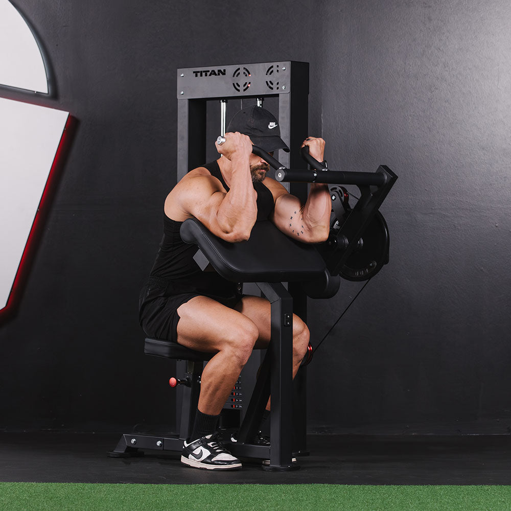 Selectorized Bicep and Tricep Machine - view 2