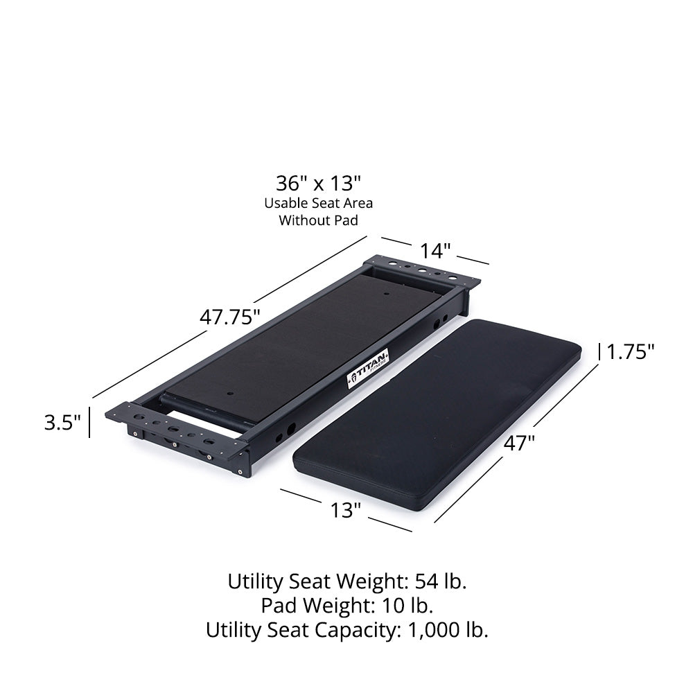 Rack Mounted Utility Seat | Utility Seat + Pad - view 24