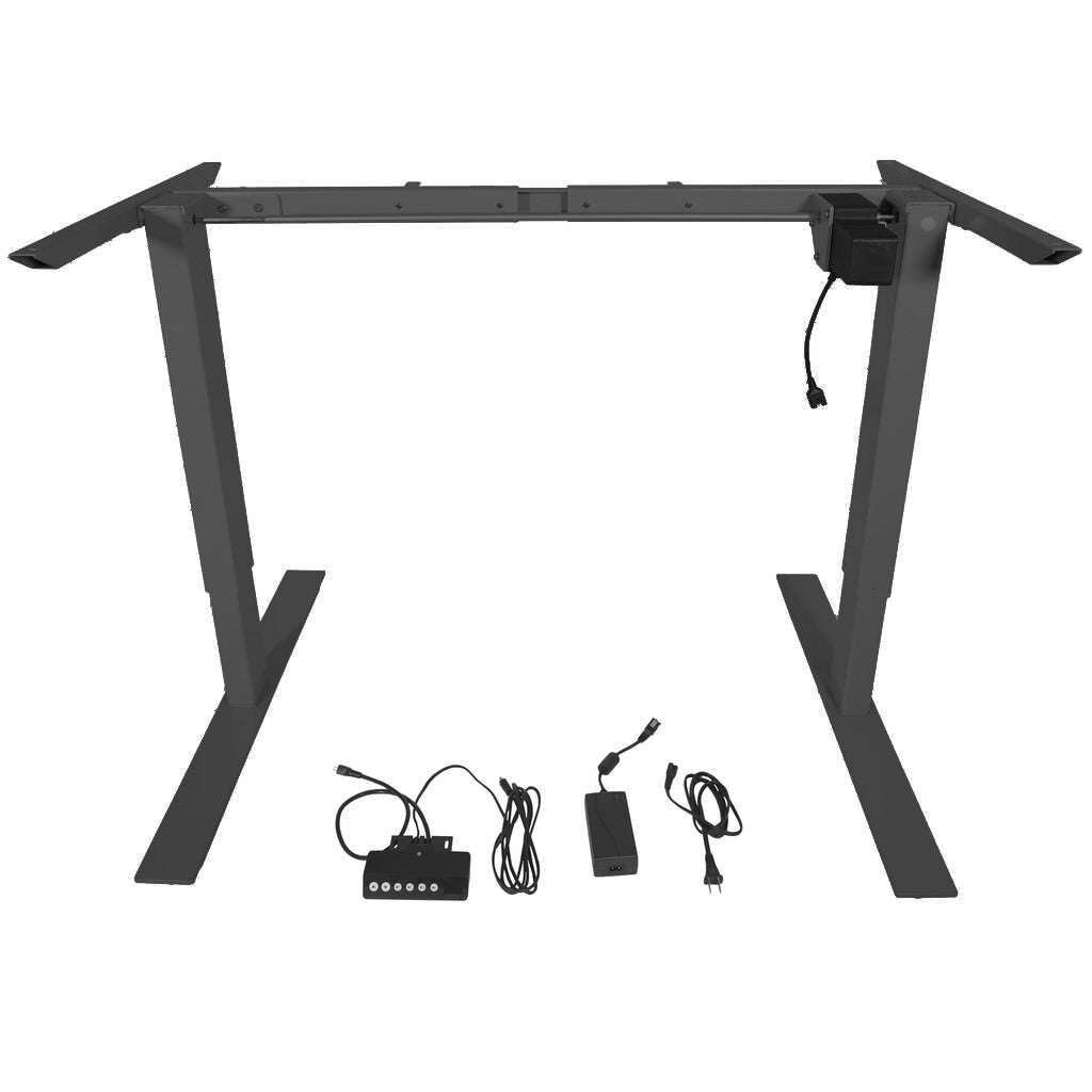 Single Motor Electric Adjustable Height A2 Sit-Stand Desk (Black) - view 1
