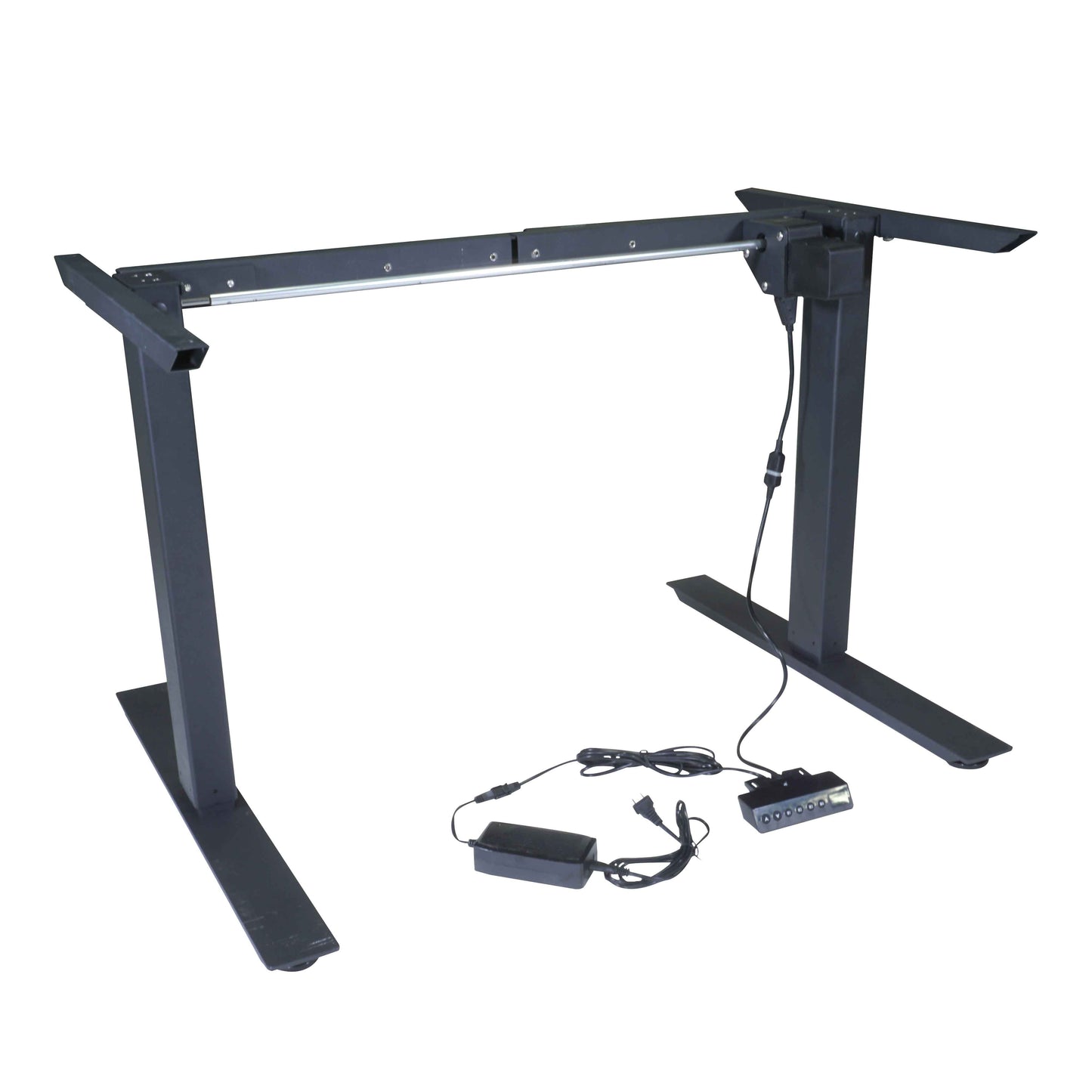 Single Motor Electric Adjustable Height A2 Sit-Stand Desk (Black) - view 2