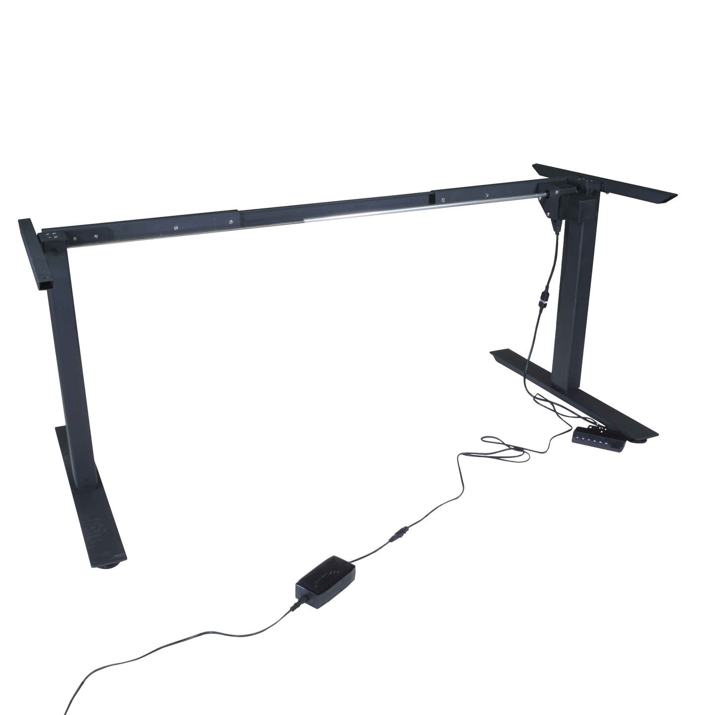 Single Motor Electric Adjustable Height A2 Sit-Stand Desk (Black) - view 6