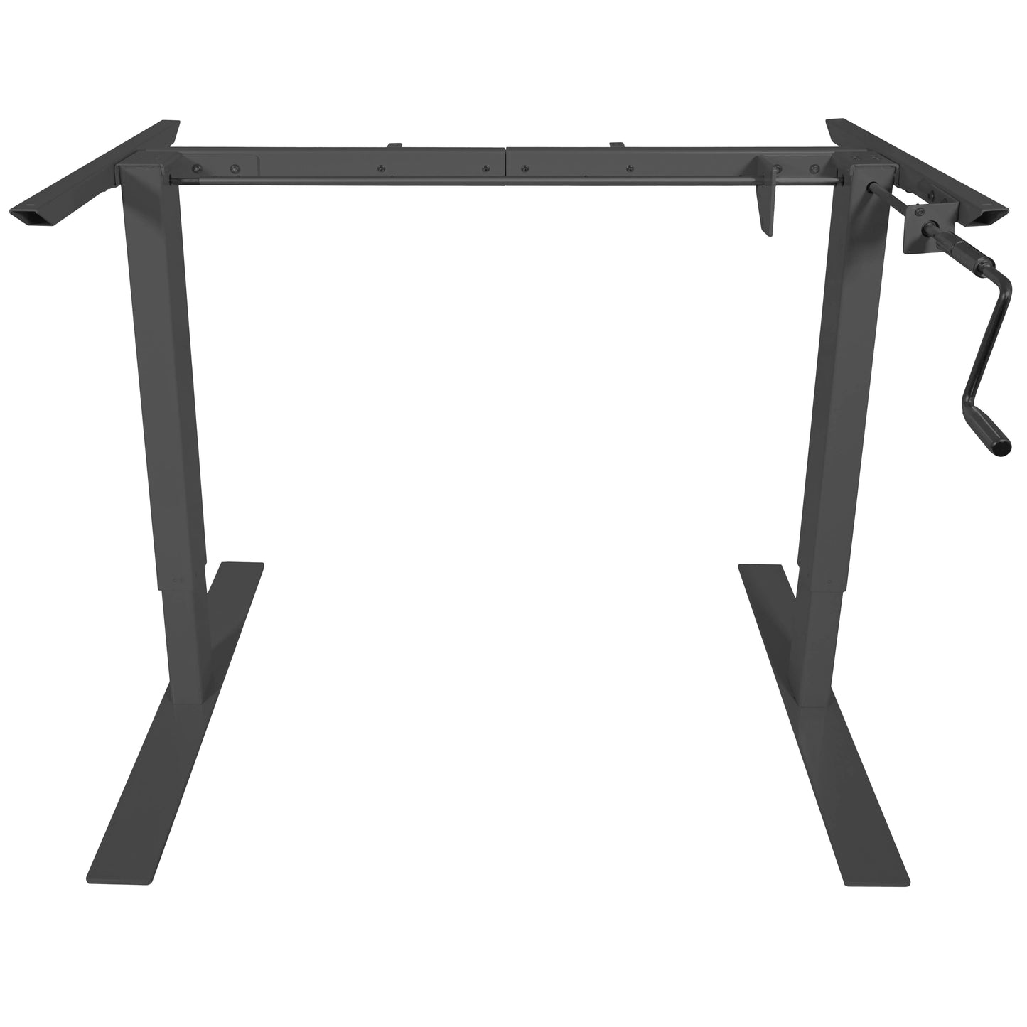 Scratch and Dent - Black Hand Crank Adjustable Sit to Stand S5 Desk Frame - FINAL SALE - view 1