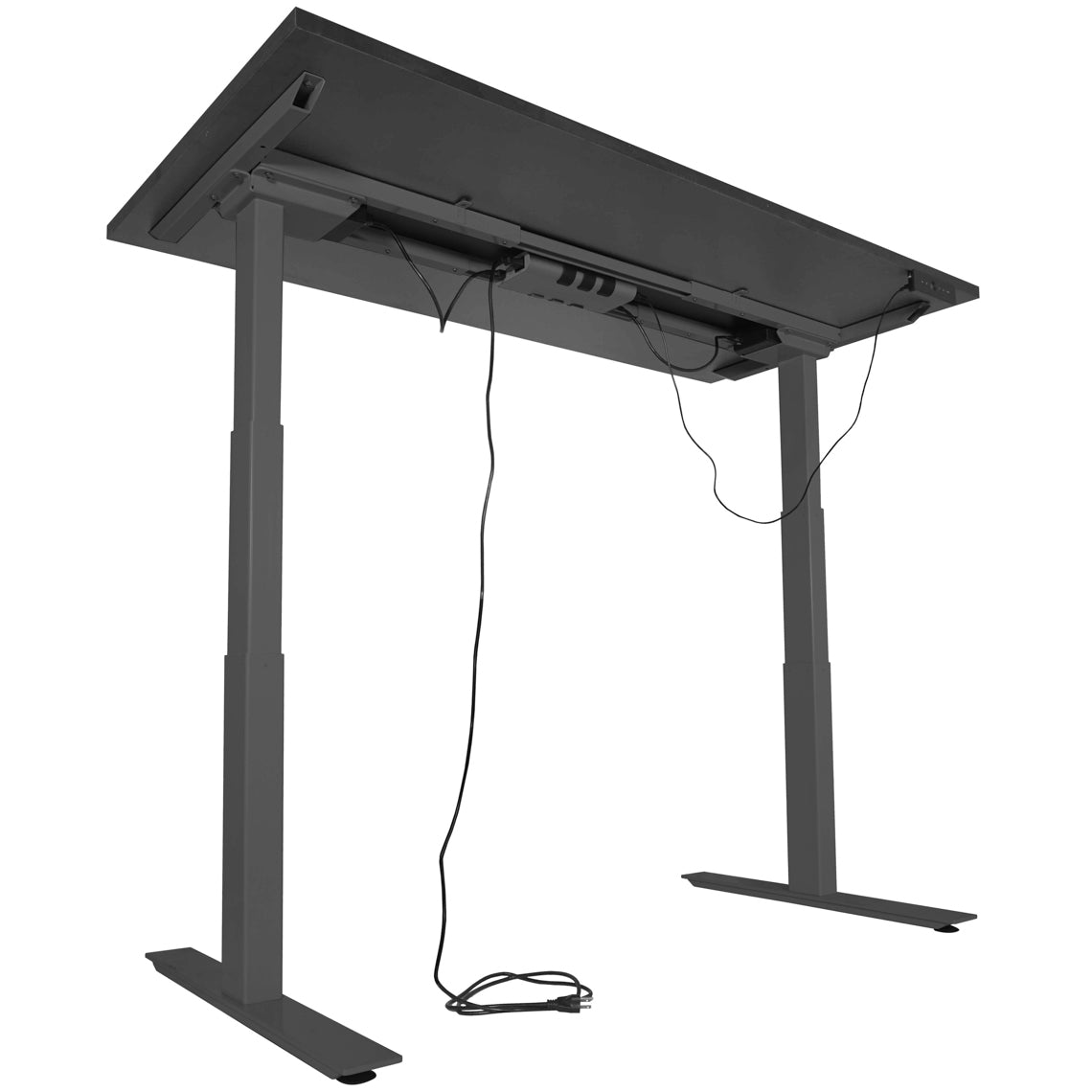 A6 Adjustable Sit To Stand Desk 24"- 50" w/ Black 30" x 48" Top - view 3