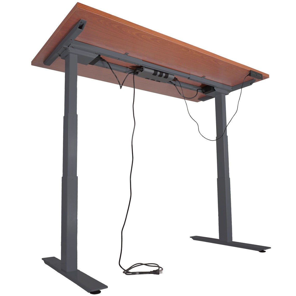 A6 Adjustable Sit To Stand Desk 24"- 50" W/ Wood 60" X 30" Top - view 5