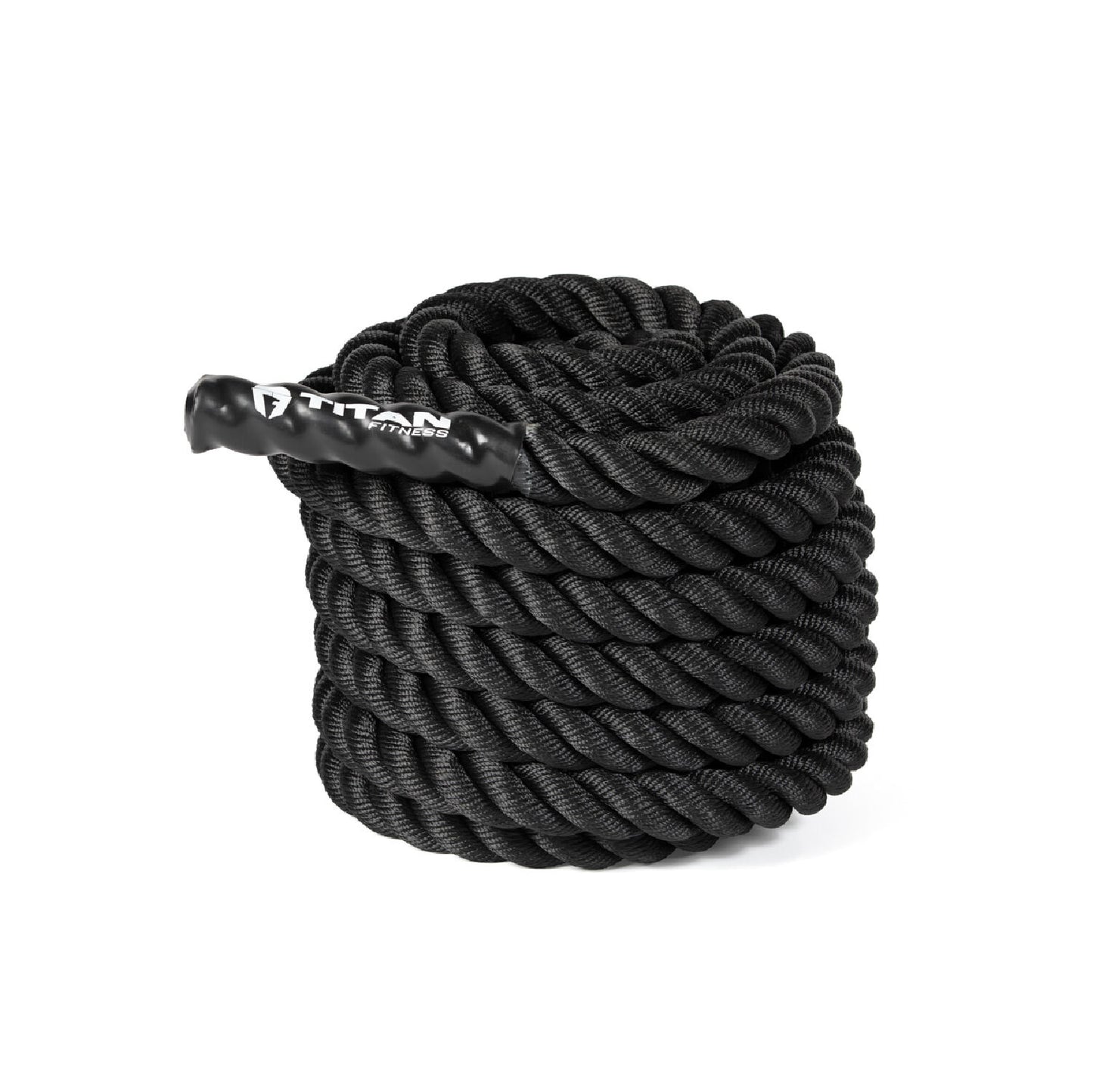 Scratch and Dent - 40' x 1.5" Battle Rope Black Poly Dacron - FINAL SALE - view 1
