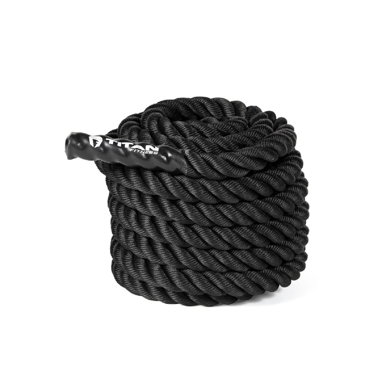 Scratch and Dent - 40' x 1.5" Battle Rope Black Poly Dacron - FINAL SALE