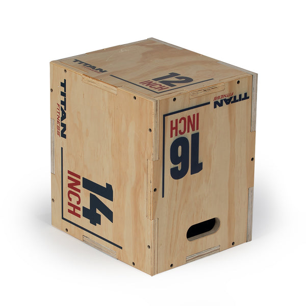 Scratch and Dent, Youth 3-in-1 Wooden Plyometric Box – 12