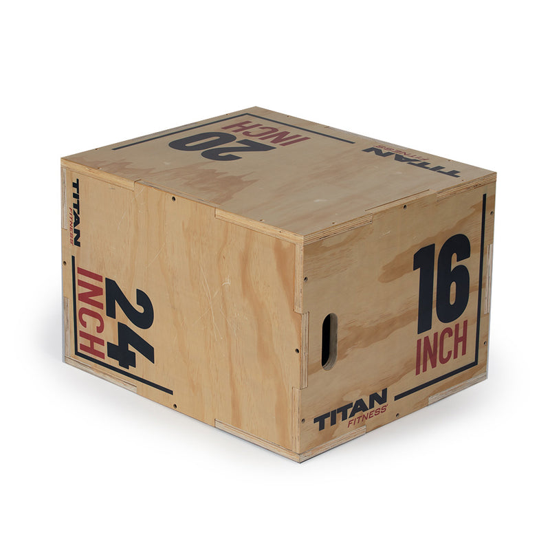 3-in-1 Wooden Plyo Box Titan Fitness - Main Image