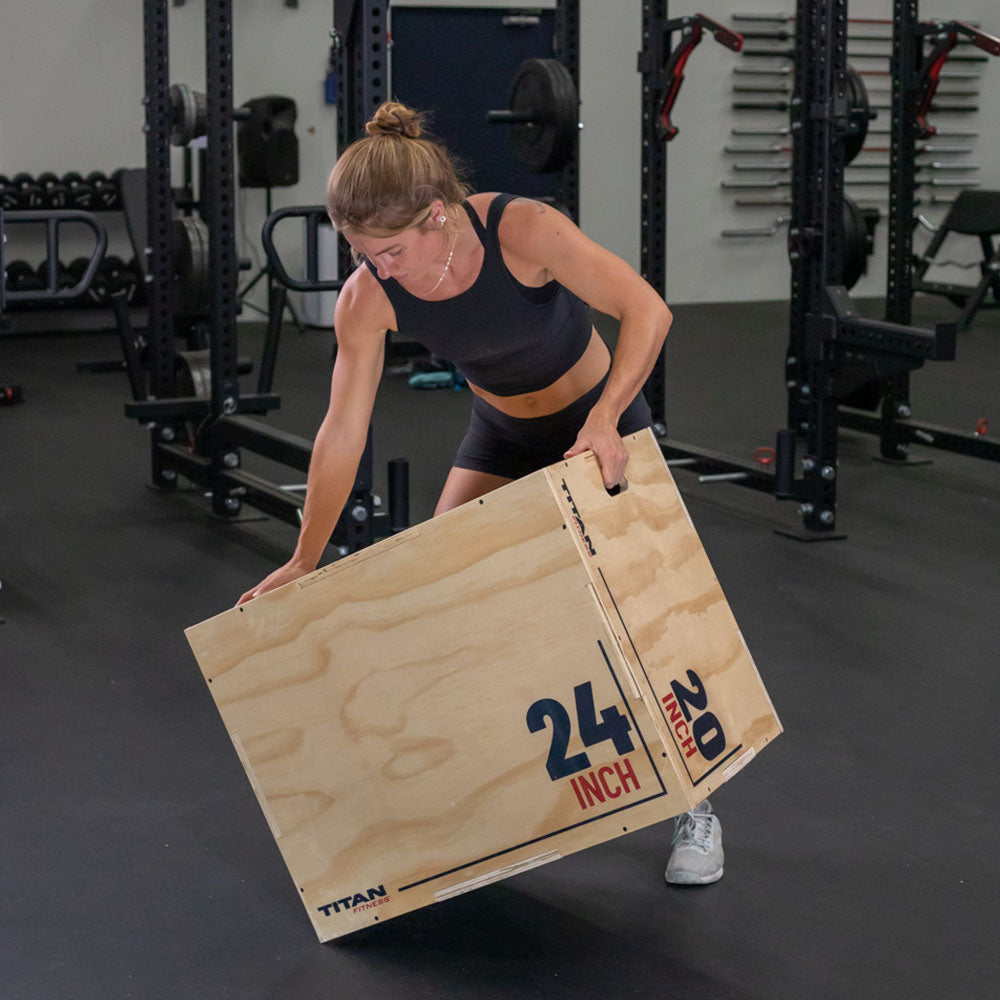 3-in-1 Wooden Plyo Box - Plyo Box Size: Large | Large (20 x 24 x 30in) - view 12