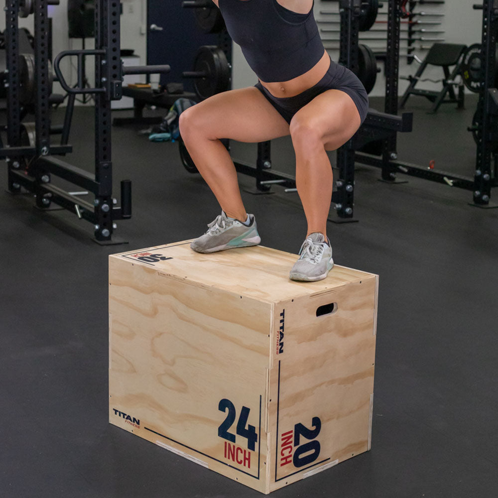 3-in-1 Wooden Plyo Box - Plyo Box Size: Large | Large (20 x 24 x 30in) - view 13