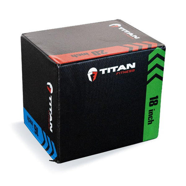 Scratch and Dent - 3-In-1 Heavy Foam Plyometric Box – 16-in x 18