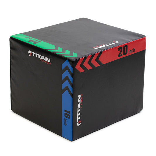 3-In-1 Heavy Foam Plyometric Box | 16 x 18 x 20in view 1
