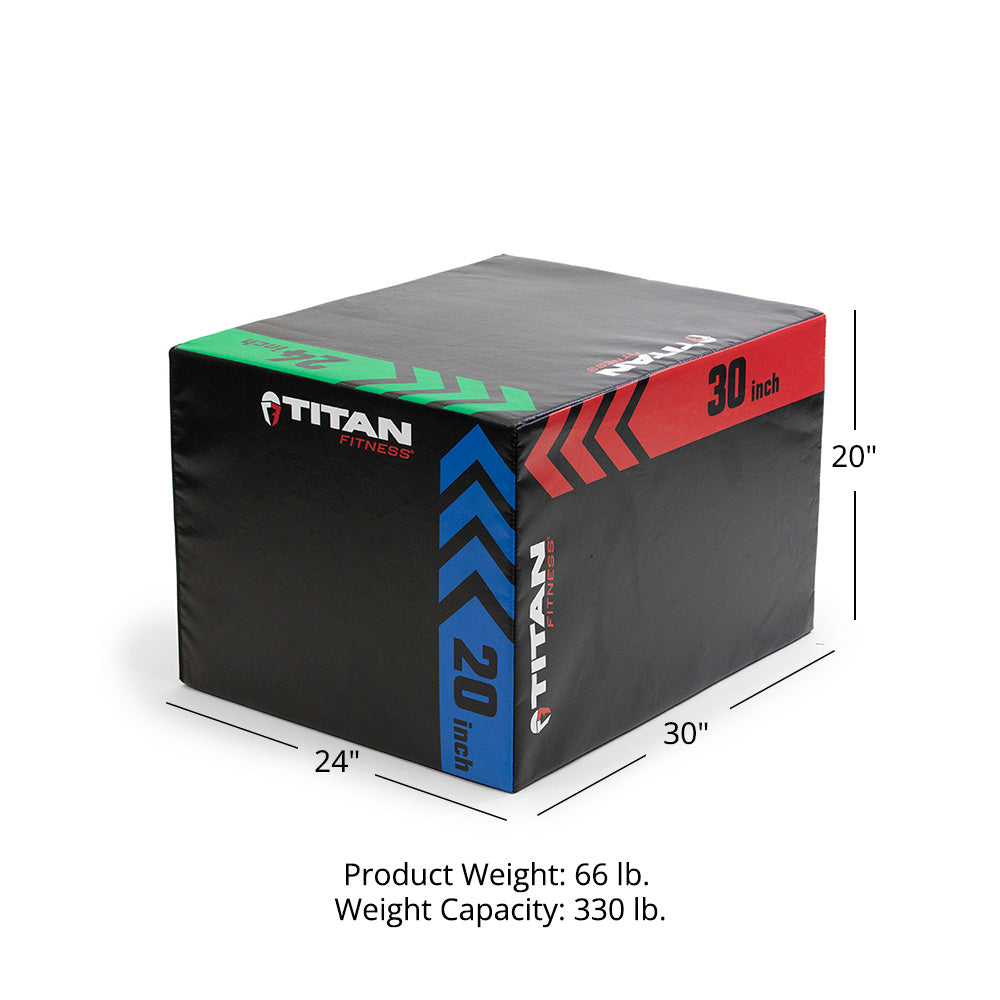 Scratch and Dent, 3-in-1 Heavy Foam Plyometric Box | 20
