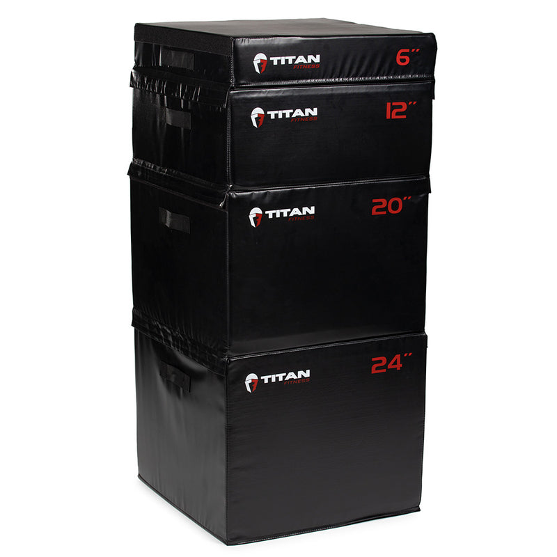 Stackable Soft Foam Plyometric Box Set