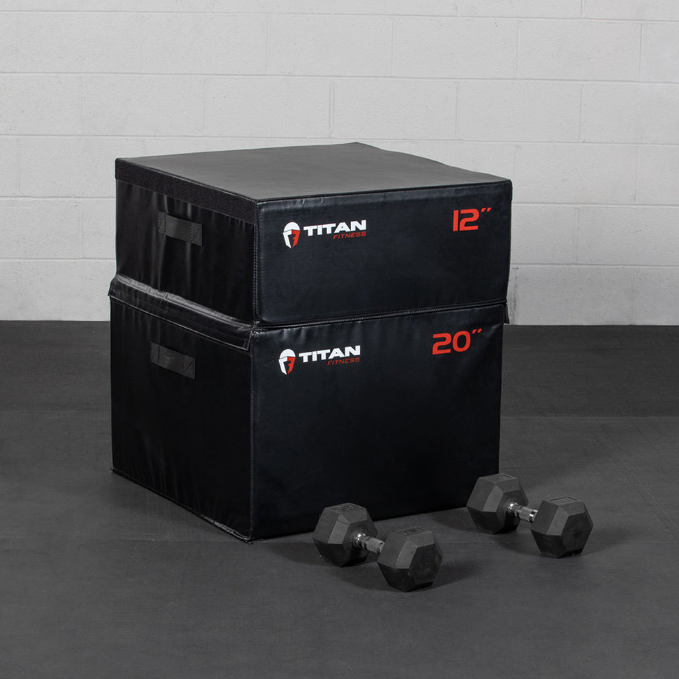 Stackable Soft Foam Plyometric Boxes – Titan Fitness