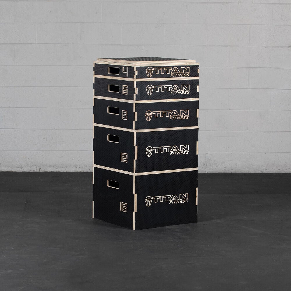 Stackable Wooden Plyometric Boxes - view 2