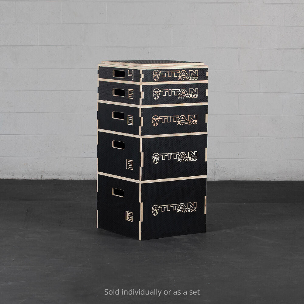 4" Stackable Wooden Plyo Box