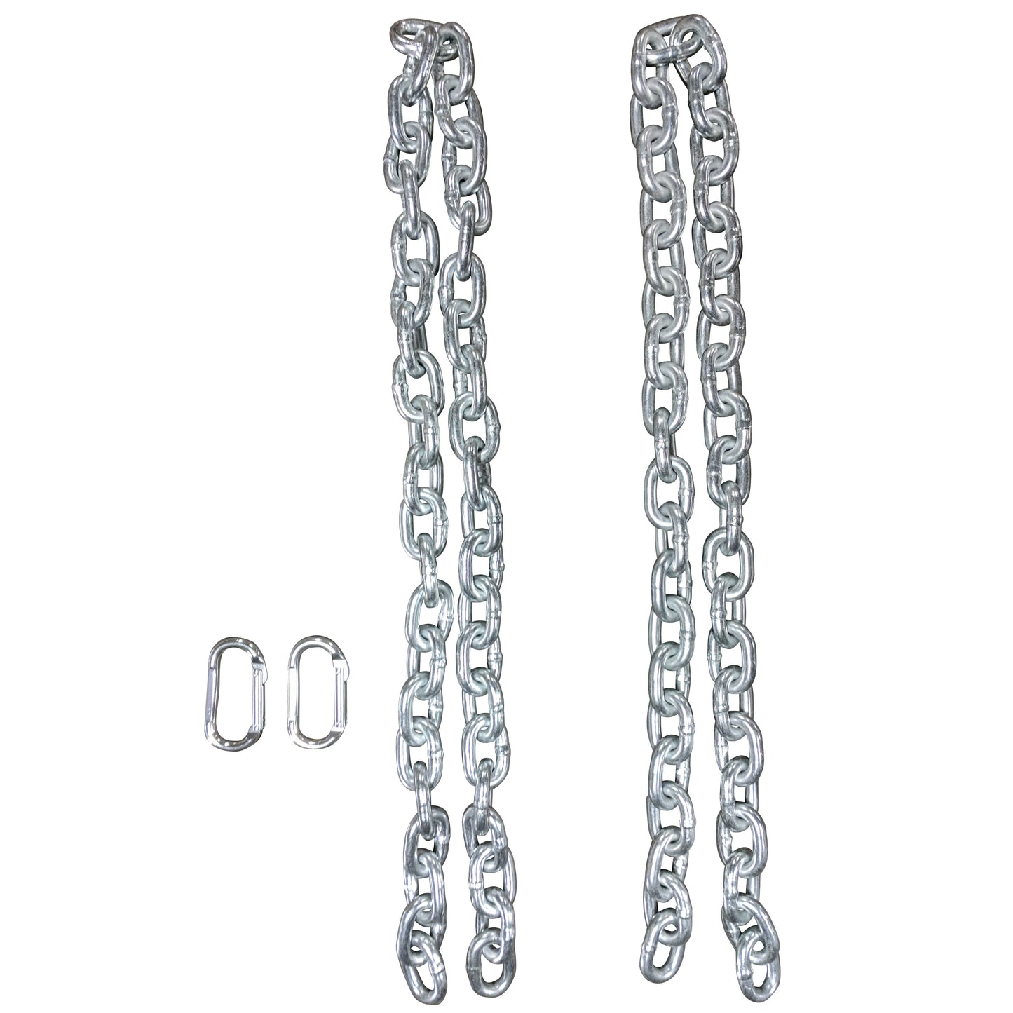 SCRATCH AND DENT - Pair of 6 ft 1/2" Weight Chains w/ Carabiner - FINAL SALE - view 1