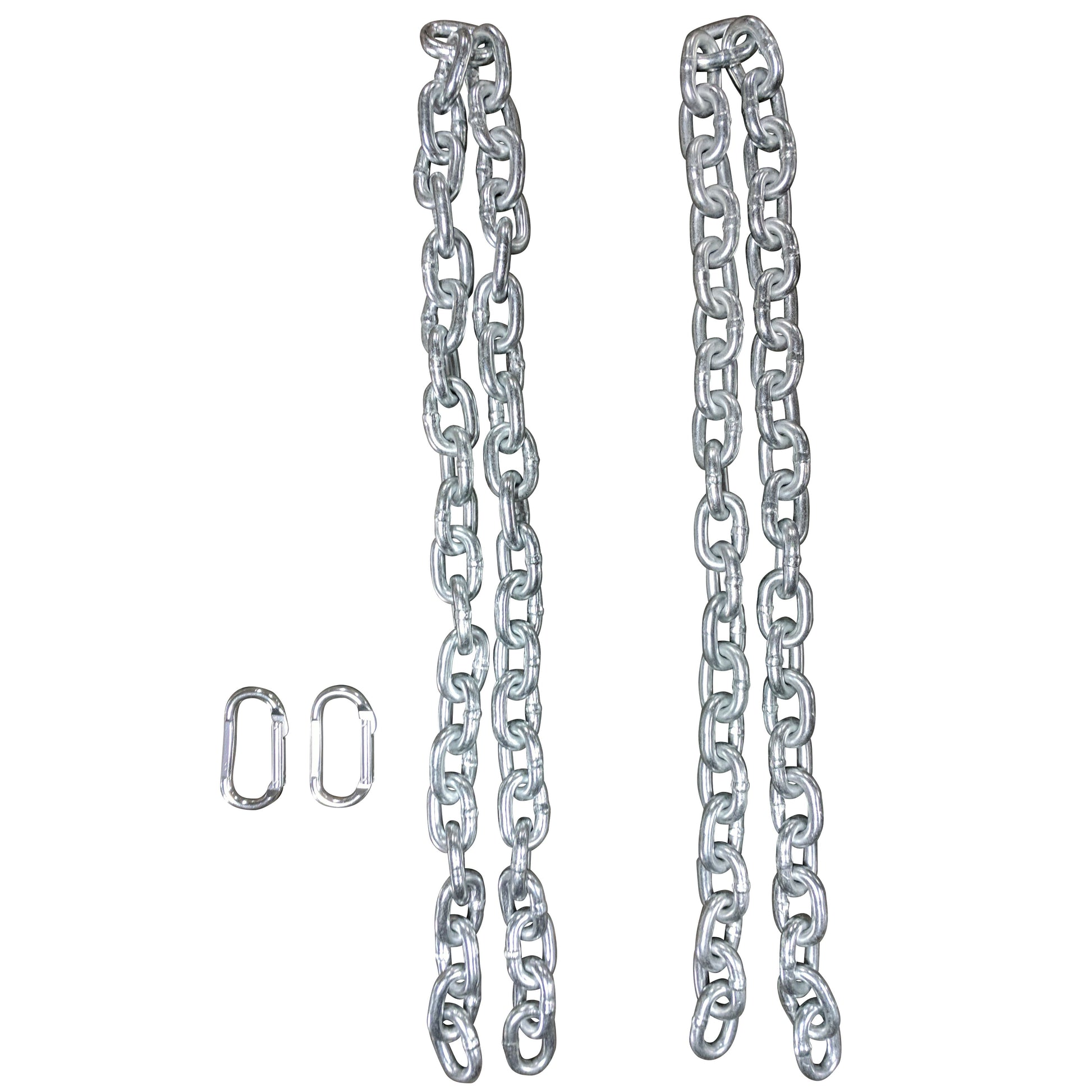 SCRATCH AND DENT - Pair of 6 ft 1/2" Weight Chains w/ Carabiner - FINAL SALE