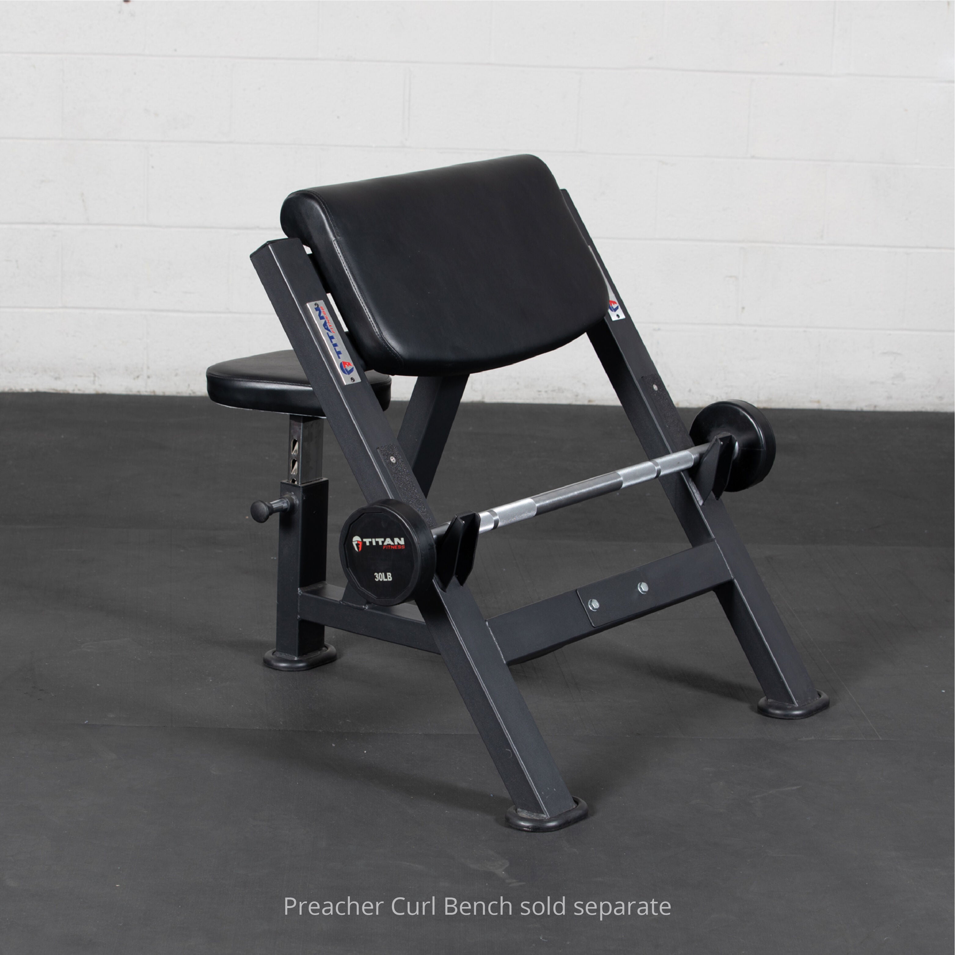 Titan Fitness Rubber Fixed Barbell - Thumbnail 5