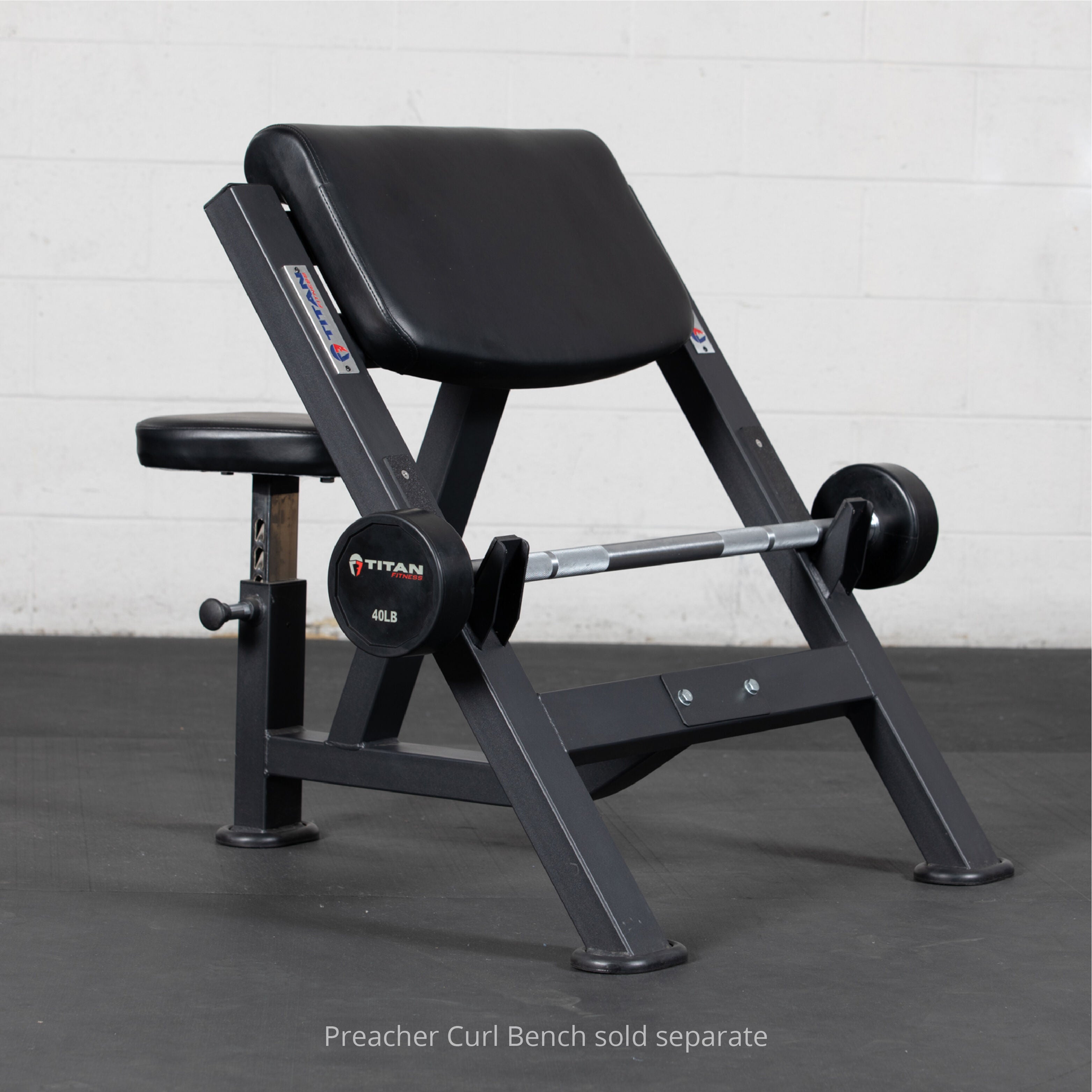 Titan Fitness Rubber Fixed Barbell - Thumbnail 5