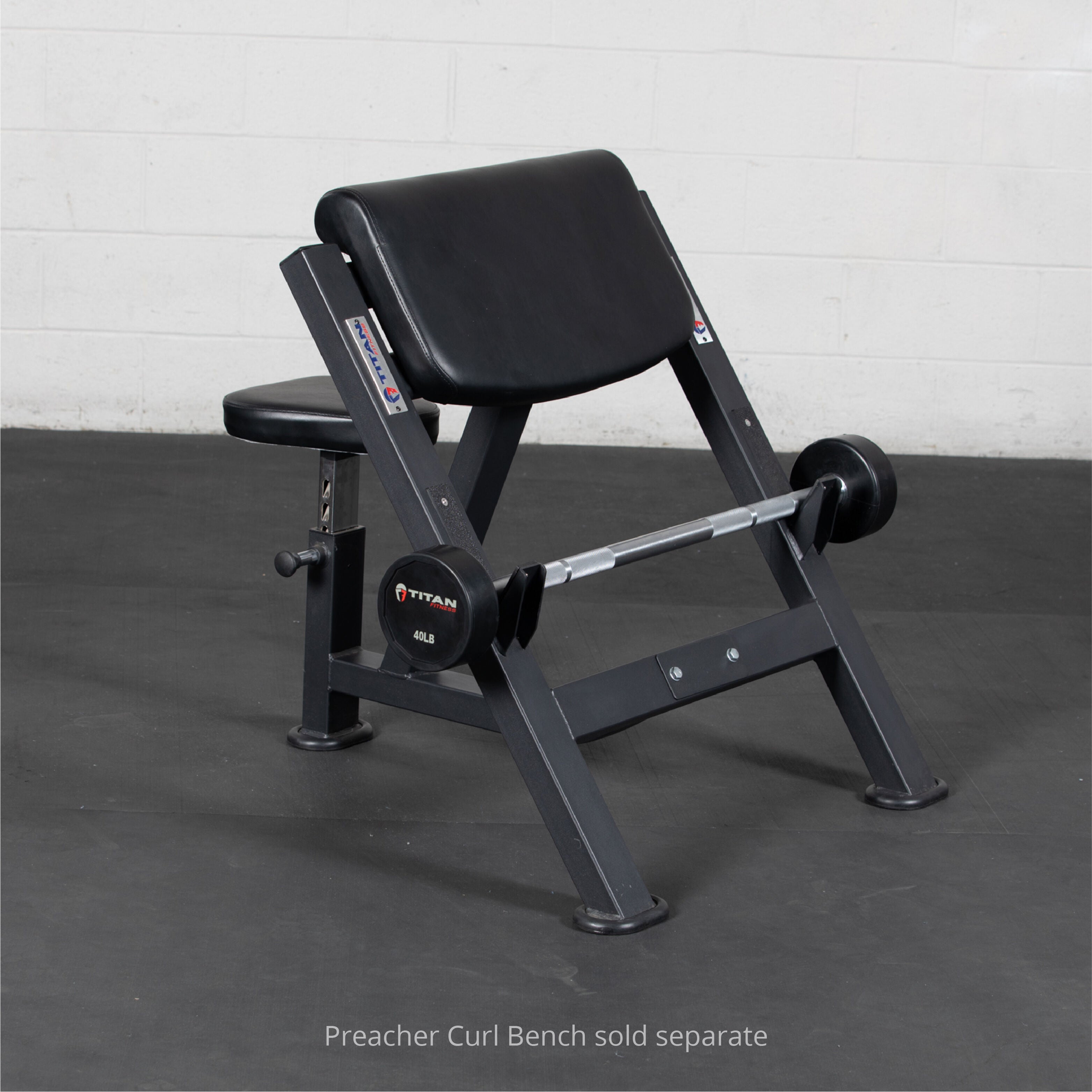 Titan Fitness Rubber Fixed Barbell - Thumbnail 4