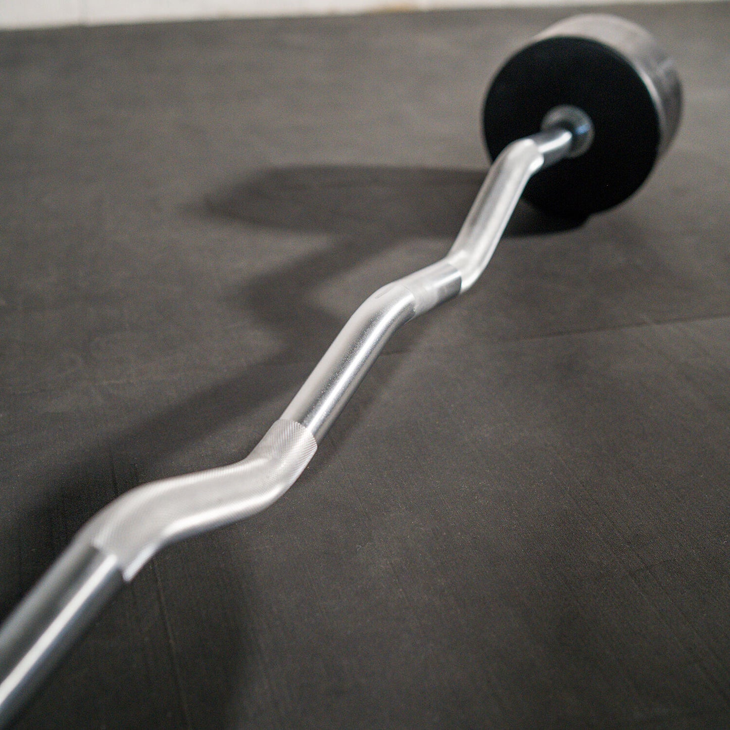 110 LB EZ Curl Rubber Fixed Barbell - view 3