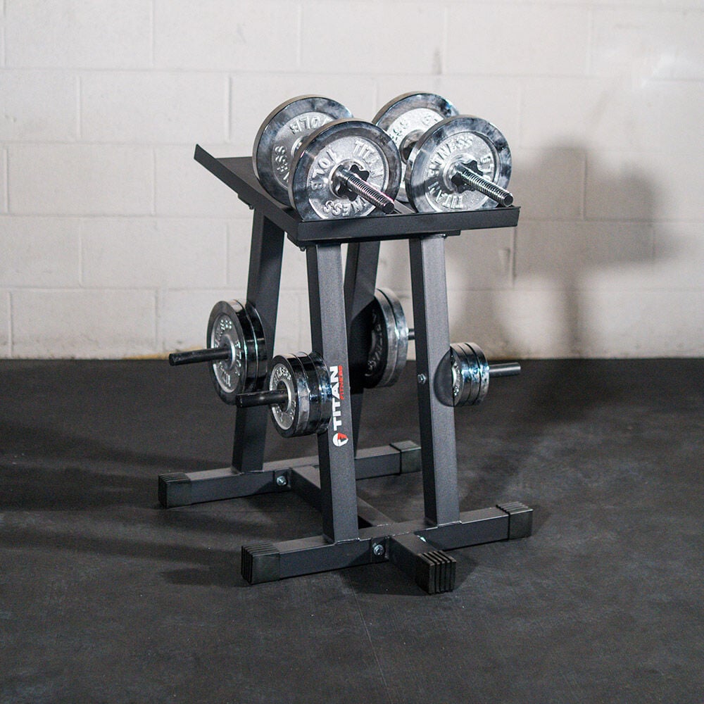 Dumbbell Stand and Plate Tree V3 - view 2