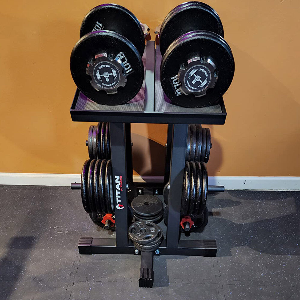 Dumbbell Stand and Plate Tree V3 - view 6