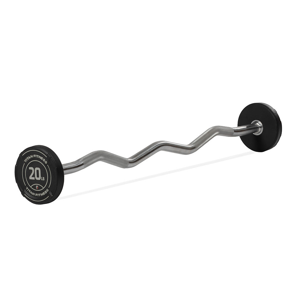 20 lb Fixed EZ Curl Bar Titan Fitness