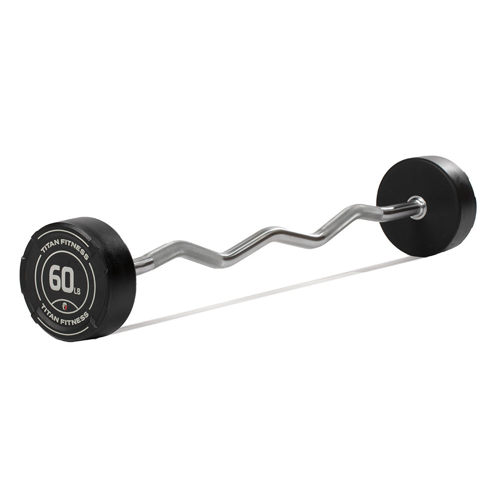 60 lb Fixed EZ Curl Bar Titan Fitness - Main Image