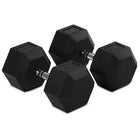 90 LB Rubber Hex Dumbbells