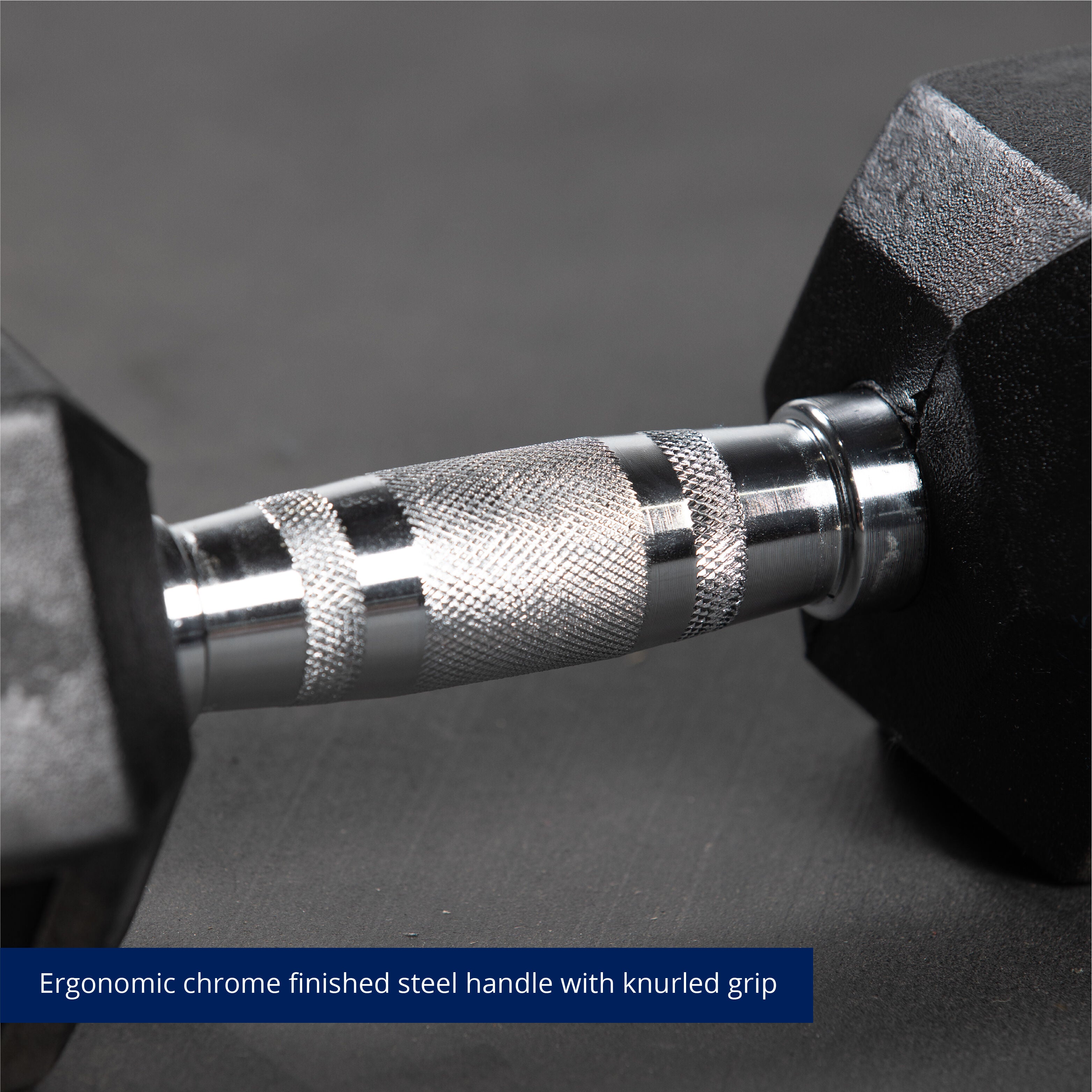 Rubber Hex Dumbbells - Thumbnail 2