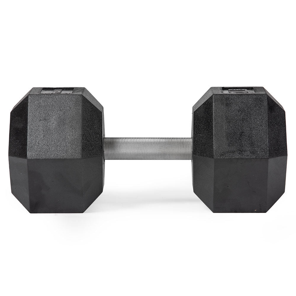 70 LB Straight Stainless Steel Hex Dumbbells – Titan Fitness
