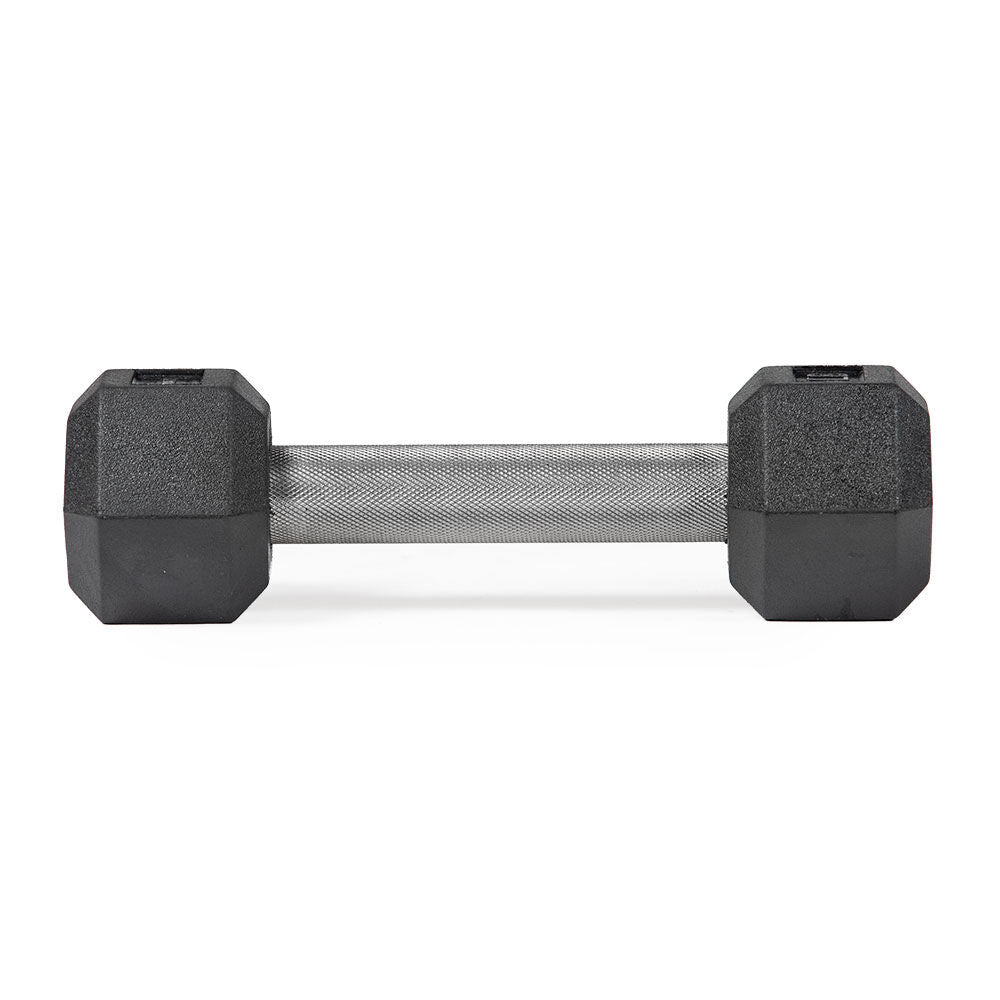 Cap 15 lb rubber store metal handle dumbbell