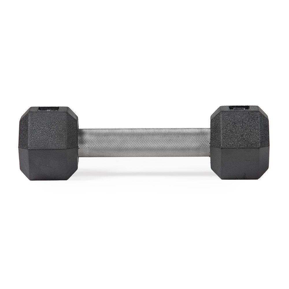 5 LB Straight Stainless Steel Hex Dumbbells - view 2