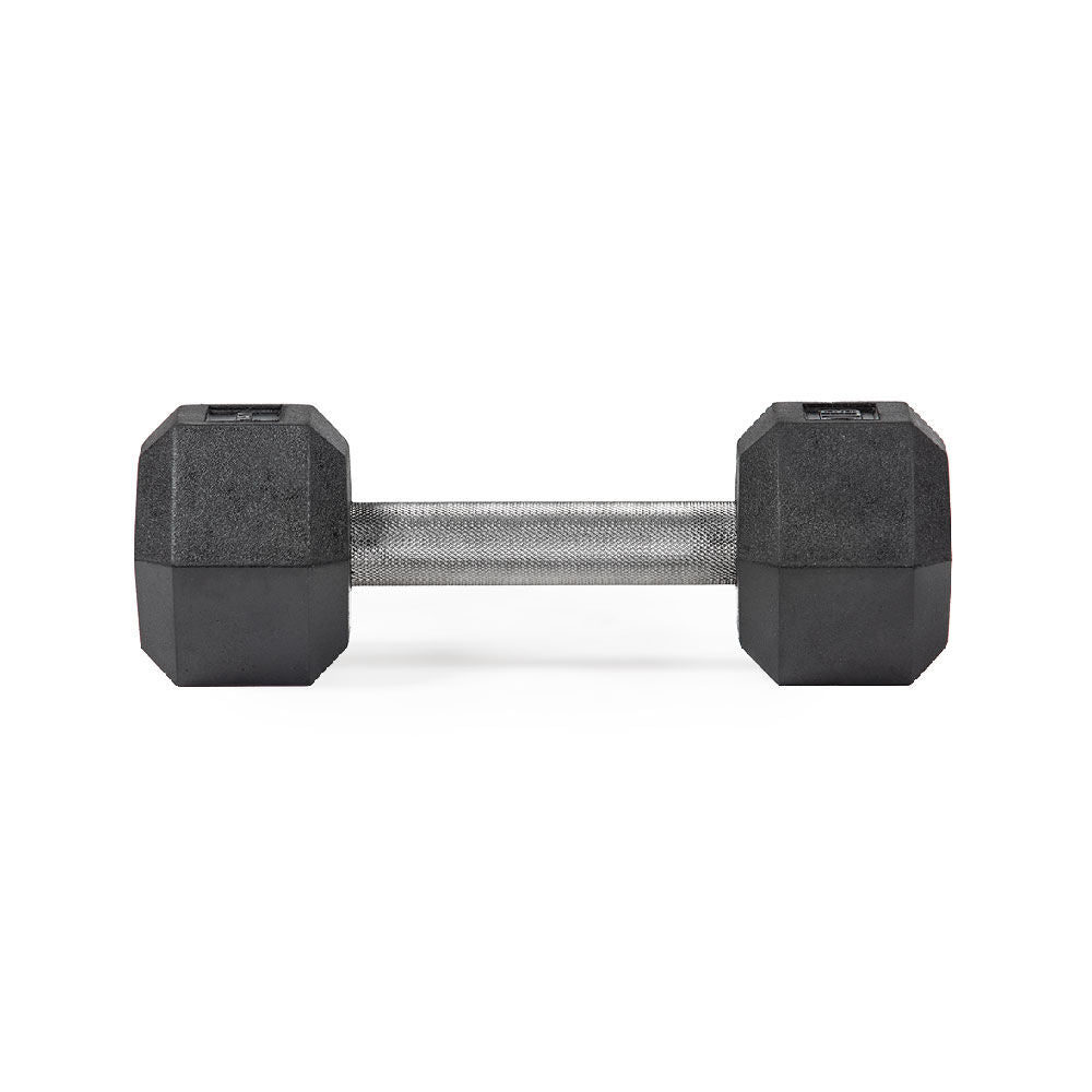 10 LB Straight Stainless Steel Hex Dumbbells - view 2