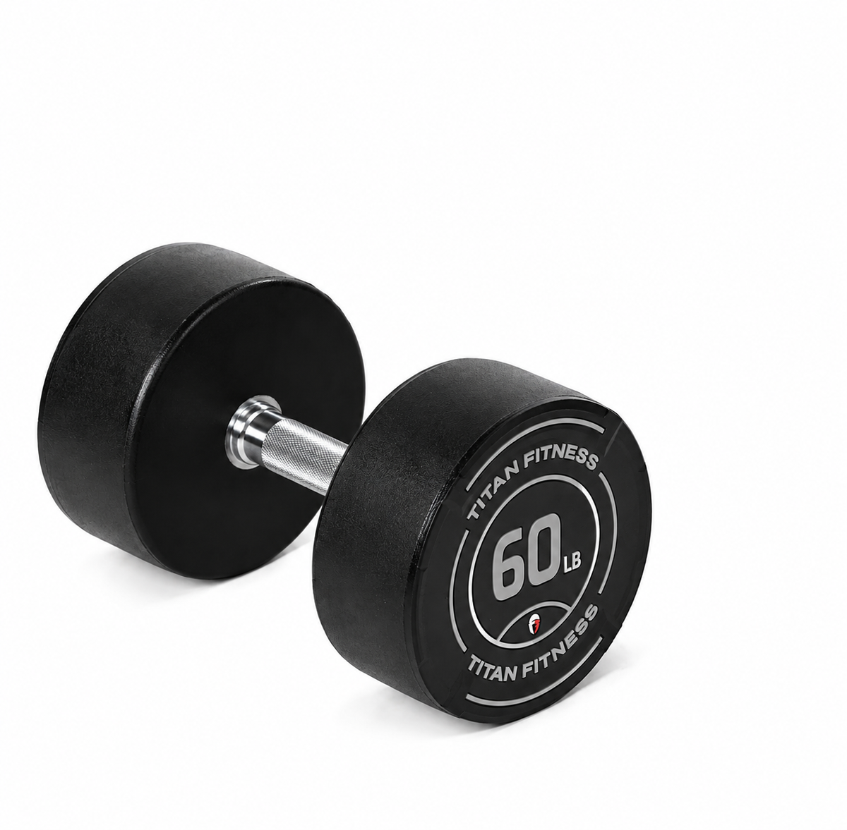 Scratch and Dent, 60 LB Round Urethane Dumbbell - view 1