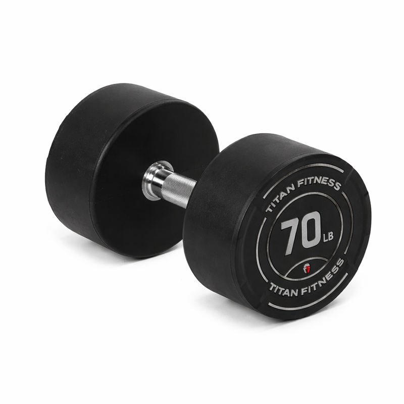 Scratch and Dent, 70 LB Round Urethane Dumbbell