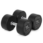 75 LB Pair Round Urethane Dumbbells