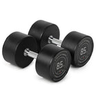 85 LB Pair Round Urethane Dumbbells