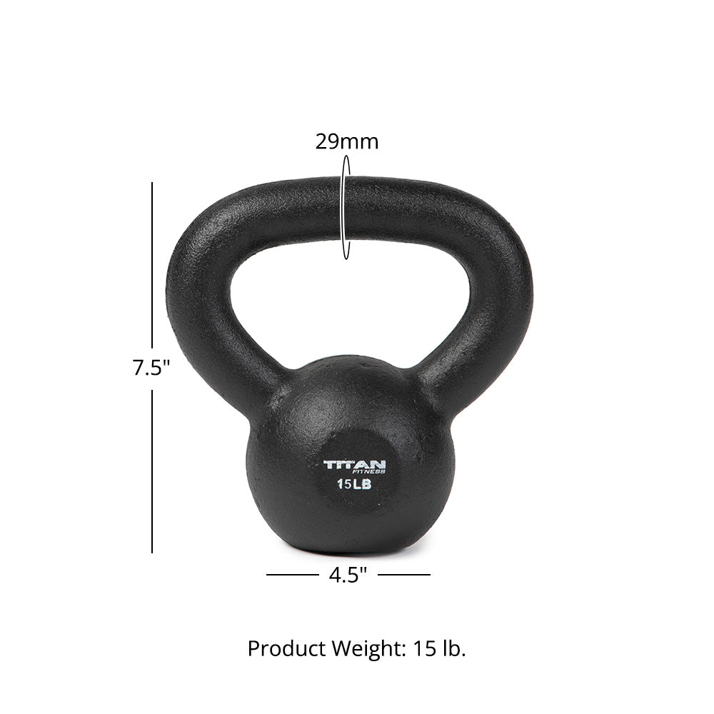 15 LB Cast Iron Kettlebell - view 5