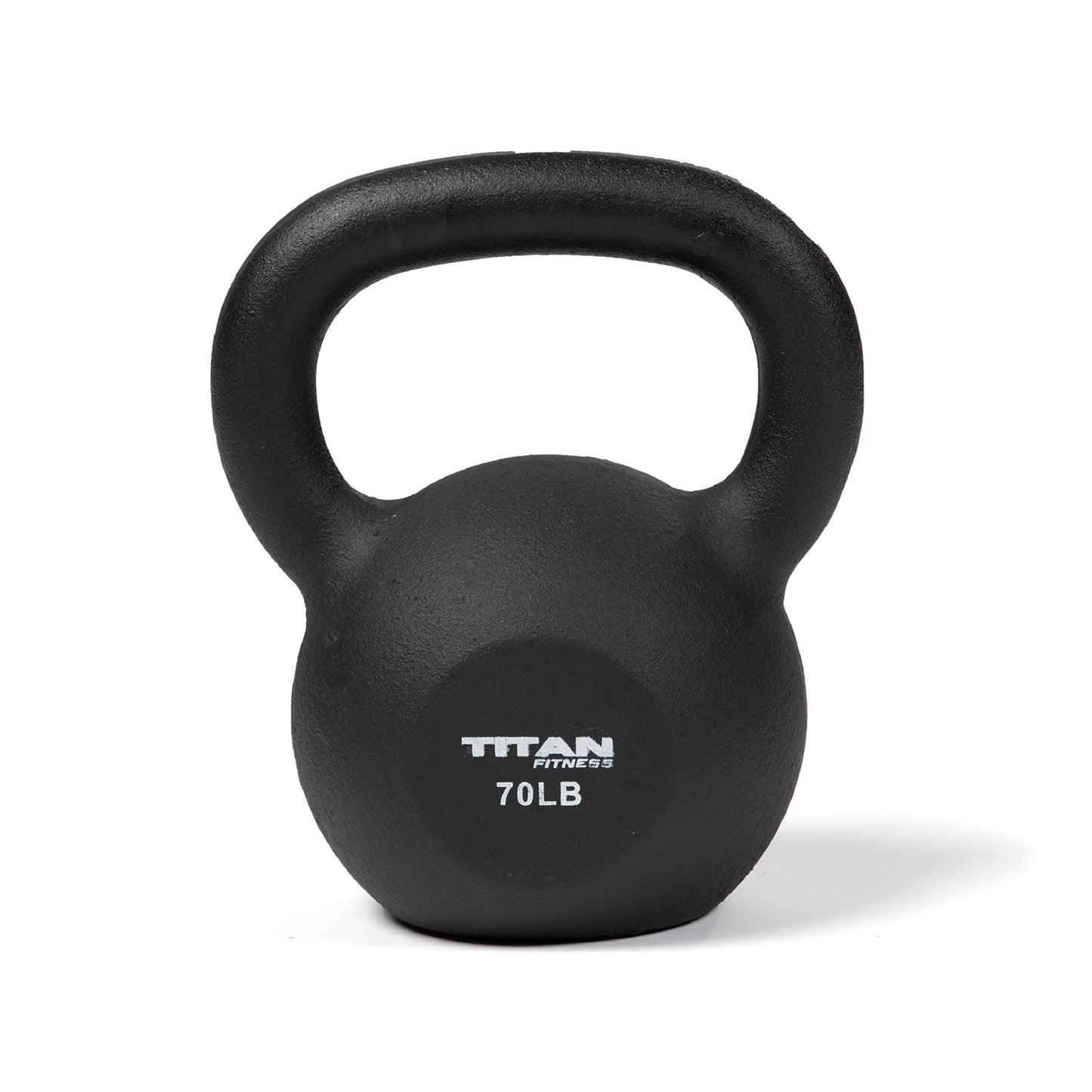 Scratch and Dent - Cast Iron Kettlebell Weight 70 lb Natural Solid Titan Fitness Workout Swing - FINAL SALE - view 5