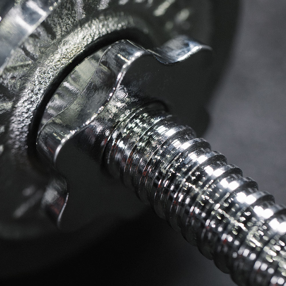 105 LB Set Adjustable Chrome Dumbbells