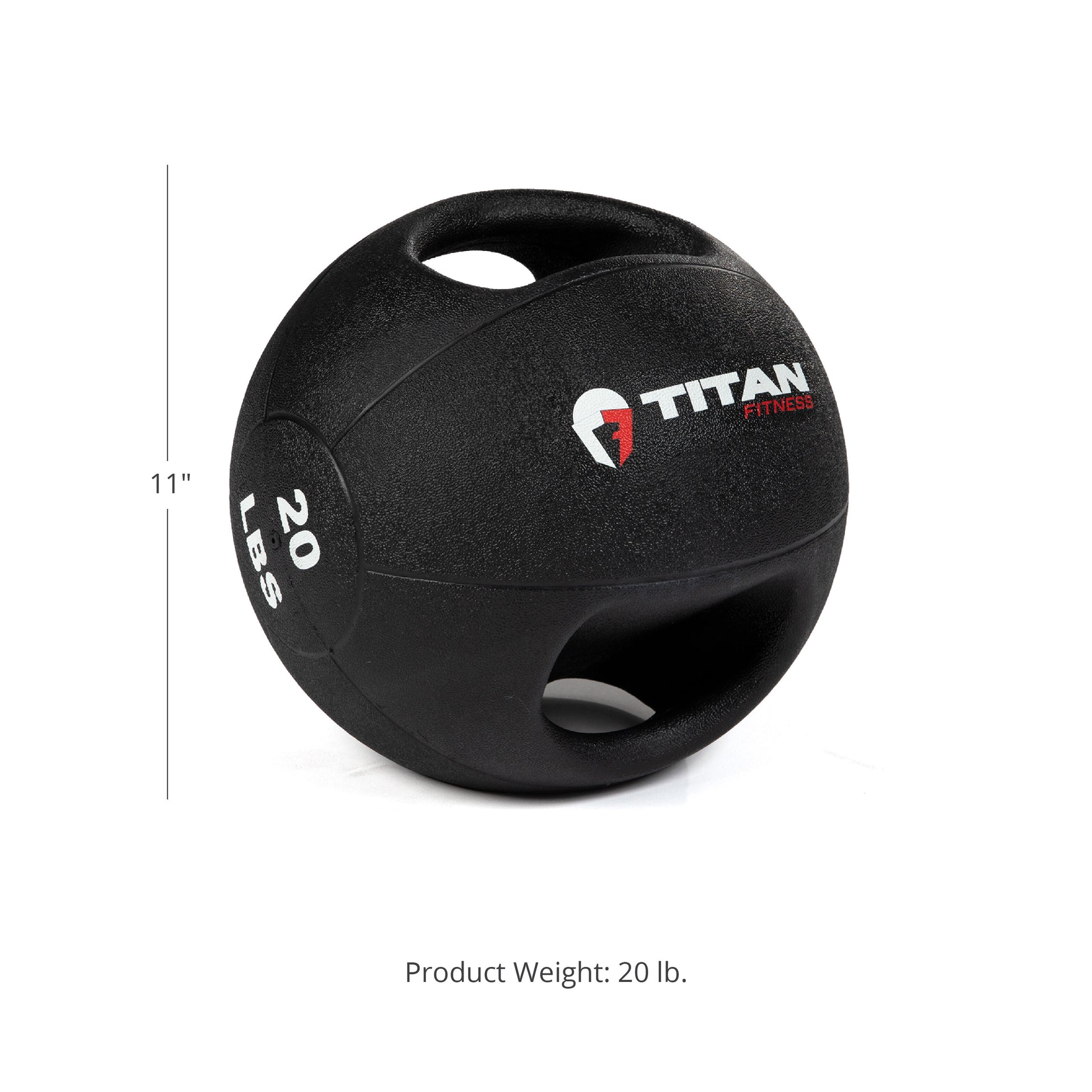 20 LB Dual Grip Medicine Ball – Titan Fitness