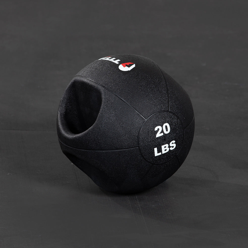 Scratch and Dent, 20 lb. Dual Grip Medicine Ball - Thumbnail 3