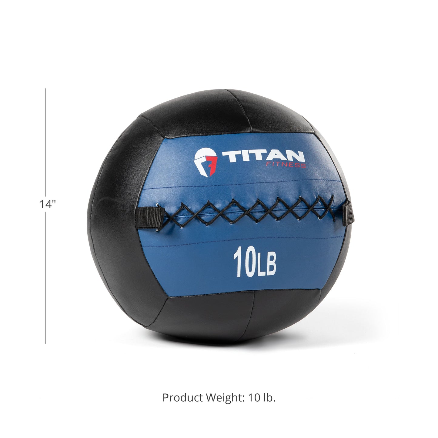 Scratch and Dent - Titan 10 lb Wall Medicine Ball Core Workout Cardio Muscle Exercises Strength WOD - FINAL SALE - view 2